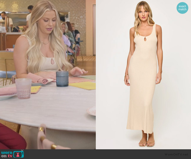 LSpace En Route Knit Cover-Up Maxi Dress worn by Mayci Neeley on The Secret Lives of Mormon Wives