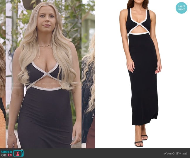 L*Space Steph Cutout Midi Dress worn by Mayci Neeley on The Secret Lives of Mormon Wives