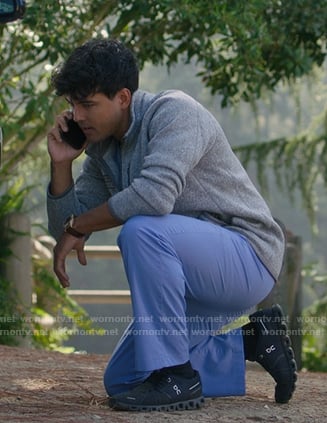 Lucas’s black sneakers on Greys Anatomy