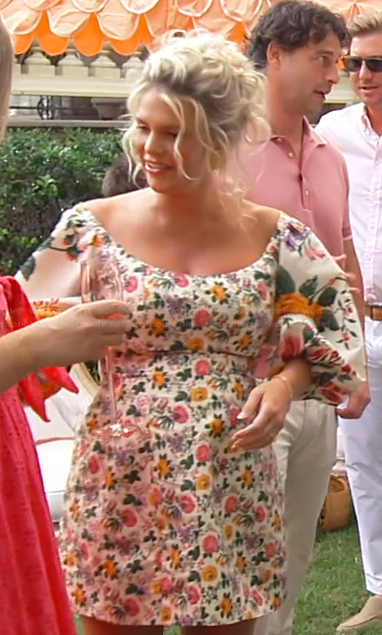 Madison’s white floral print dress on Southern Charm
