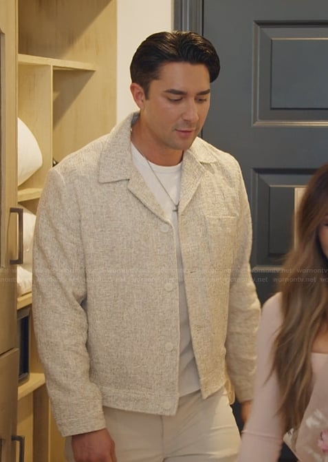 Marciano Brunette’s jacket on The Secret Lives of Mormon Wives