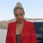 Mary’s red suit on Selling Sunset