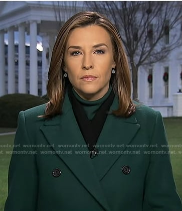Mary’s green coat on Good Morning America