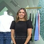 Melissa’s black mini dress on Today