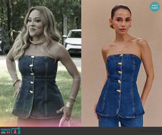 Meshki Lennox Top worn by Ashley Darby on The Real Housewives of Potomac