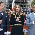 Savannah’s black military coat on Today