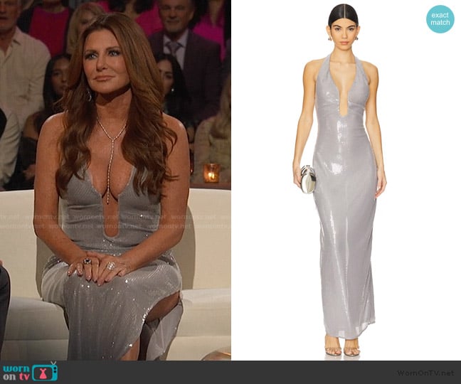 Misha Alusia Sequin Gown worn by Cindy Angelcyk Cullers on The Golden Bachelor