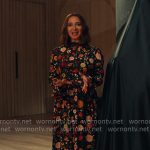 Molly’s floral maxi dress on Loot
