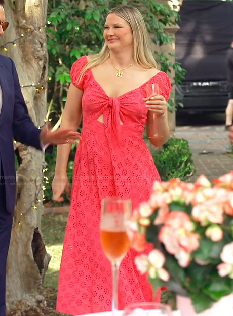 Molly’s pink eyelet dress on Southern Charm