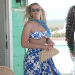 Molly’s blue printed bikini set on Southern Charm