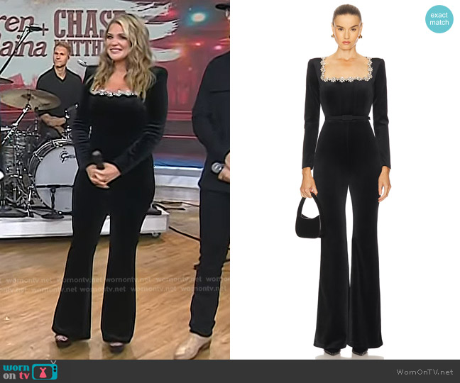 Nadine Merabi Kimberly Jumpsuit worn by Lauren Alaina on Today