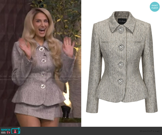 Nana Jacqueline Vanessa Blazer worn by Meghan Trainor on Live with Kelly and Mark