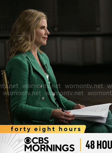 Natalie Morales’ green blazer on CBS Mornings