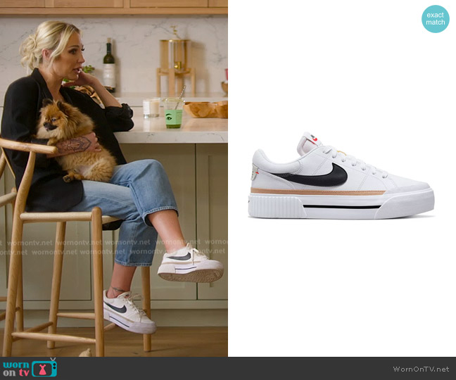Nike Court Legacy Lift Shoes worn by Mary Fitzgerald on Selling Sunset