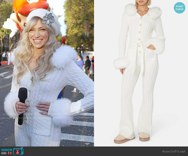 Onepiece Chalet Fitted Jumpsuit worn by Debbie Gibson on Today