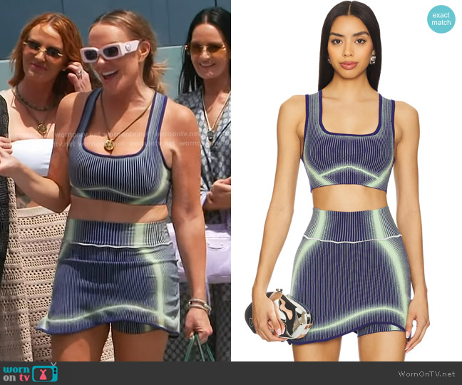 PH5 Gen 11 Compression Sports Bra in Midnight Navy worn by Heather Gay on The Real Housewives of Salt Lake City