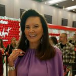 Patricia Altschul’s purple cape gown on Today