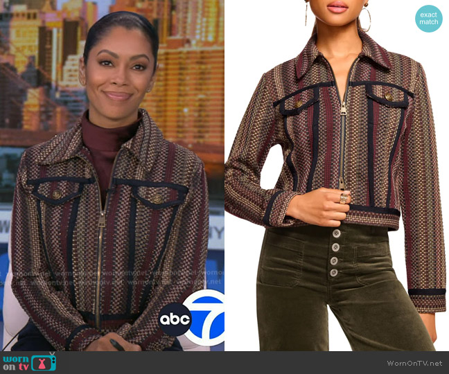 Ramy Brook Julie Tweed Jacket worn by Shirleen Allicot on Good Morning America