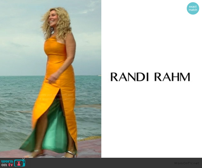 Randi Rahm Custom Dress worn by Peg Munson on The Golden Bachelor
