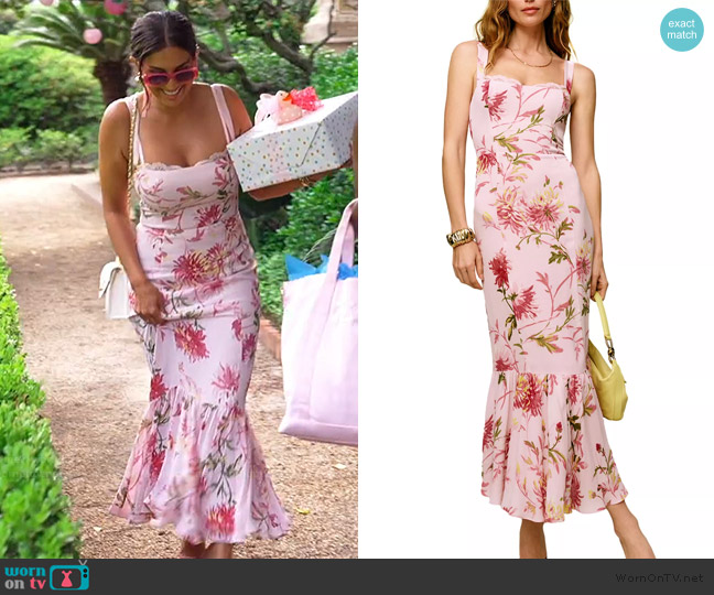 Reformation Irisa Dress worn by Leva Bonaparte on Southern Charm
