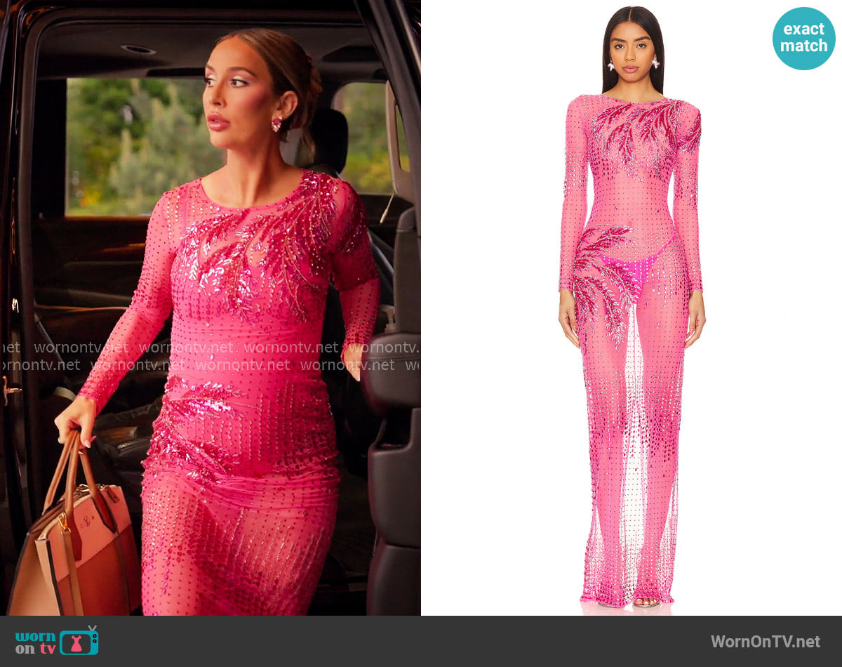 Retrofete Sammy Dress in Ultra Pink worn by Ashtyn Zerboni (Ashtyn Zerboni) on Selling the OC