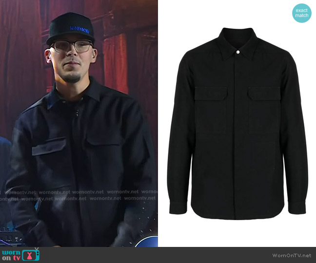 Rick Owens Luxor Twill Shirt Jacket worn by Chase Matthew on Today