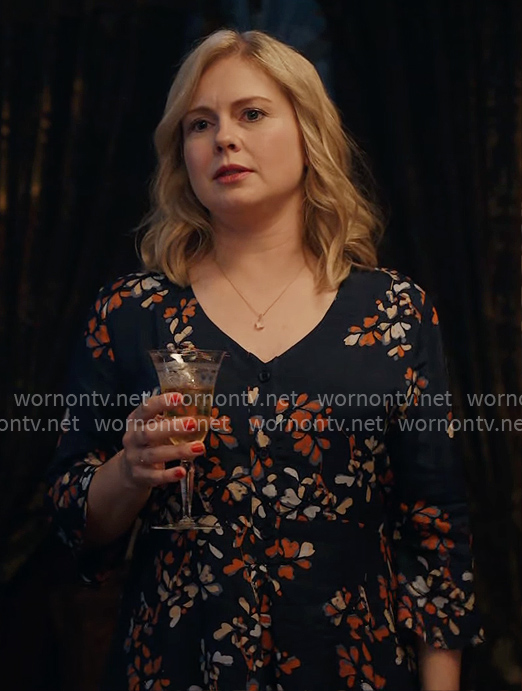 Sam’s Thanksgiving dress on Ghosts