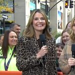 Savannah’s leopard coat on Today