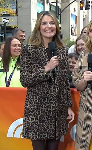 Savannah’s leopard coat on Today