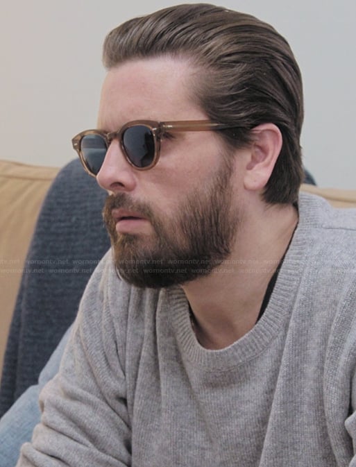 Scott’s brown sunglasses on The Kardashians