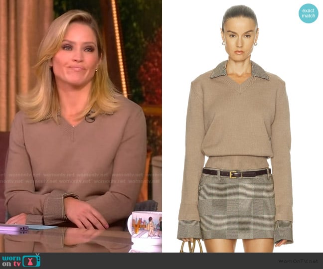 Seroya Maia Sweater worn by Sara Haines on The View