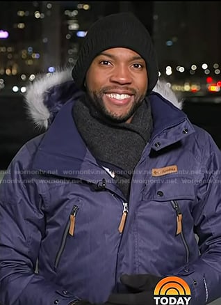 Shaquille Brewster’s blue hooded jacket on Today