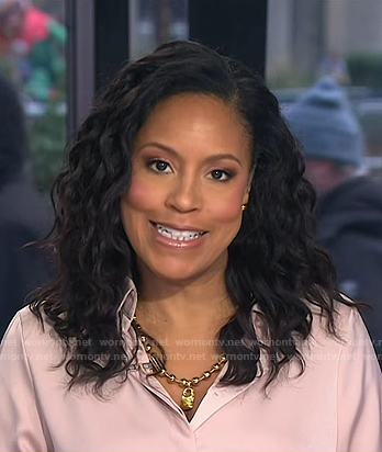 Sheinelle’s gold necklace on Today