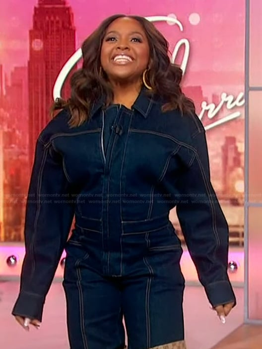 Sherri’s denim jumpsuit on Sherri