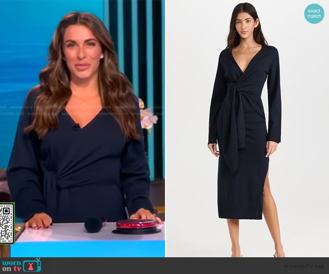 Simkhai Skyla Wrap Dress worn by Alyssa Farah Griffin on The View