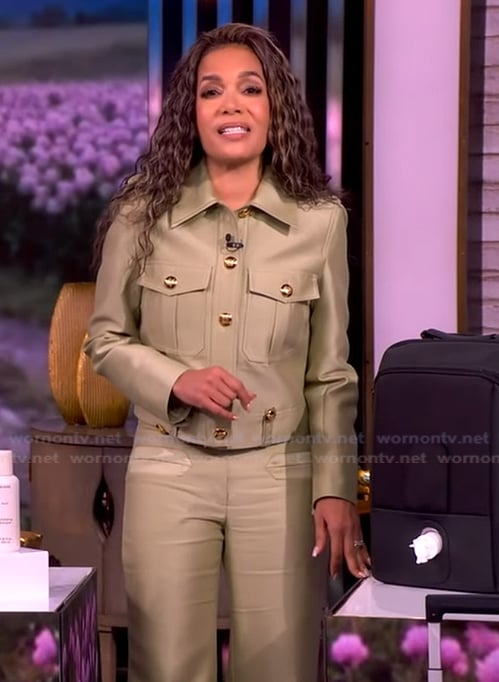Sunny’s green utility jacket on The View