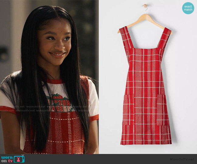 WornOnTV: Ashley's red plaid apron on Bel-Air | Akira Akbar