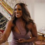 Tia’s purple ruffle dress on The Real Housewives of Potomac