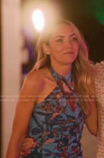 Tiffany’s blue floral hatler dress on Selling the OC