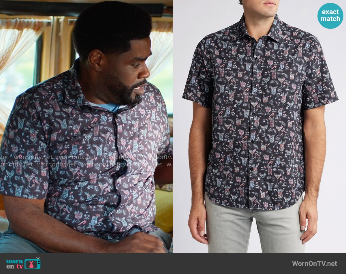 Tommy Bahama Bahama Coast Boozy Nights IslandZone in Nightcap worn by Howard (Ron Funches) on Loot