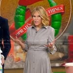 Tory's grey belted shirtdress on Good Morning America