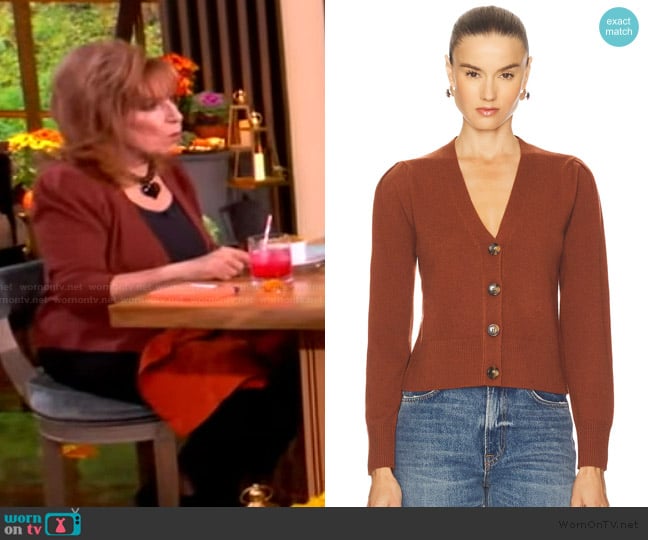 Veronica Beard Solene Cashmere Cardigan worn by Joy Behar on The View