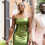 Wendy’s green metallic dress on The Real Housewives of Potomac