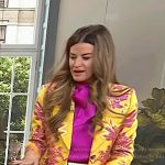 Christina Stembel’s yellow and pink floral blazer on Today