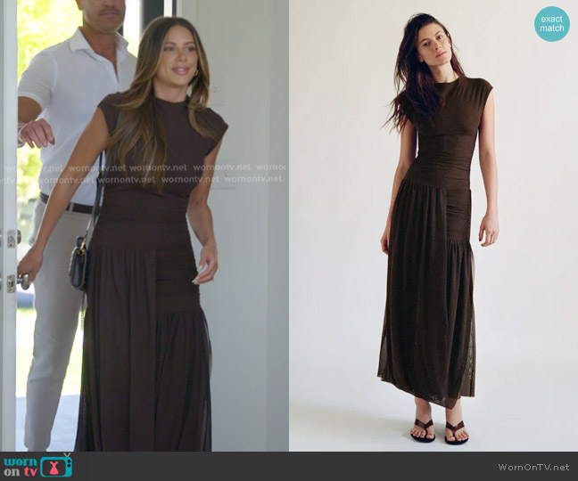 Zara Balloon Tulle Combination Dress worn by Demi Engemann on The Secret Lives of Mormon Wives
