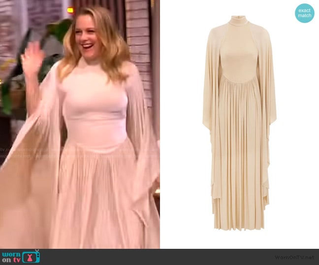 Zimmermann Memento Batwing Maxi Dress worn by Alicia Silverstone on The View