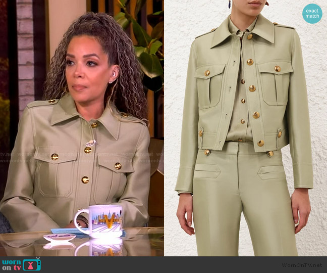 Zimmermann Rebellion Crop Utility Jacket worn by Sunny Hostin on The View