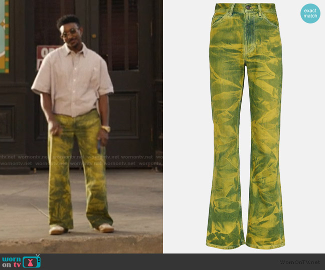 Acne Studios High-rise straight jeans worn by Jazz (Jordan L. Jones) on Bel-Air