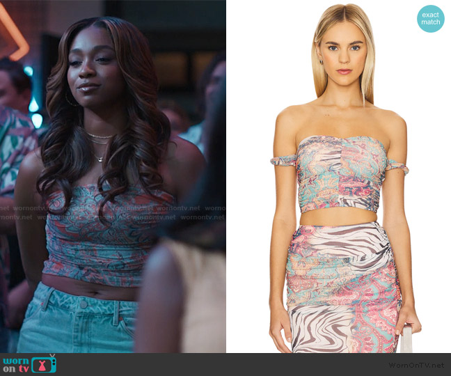 Afrm Koa Top worn by Lisa (Simone Joy Jones) on Bel-Air