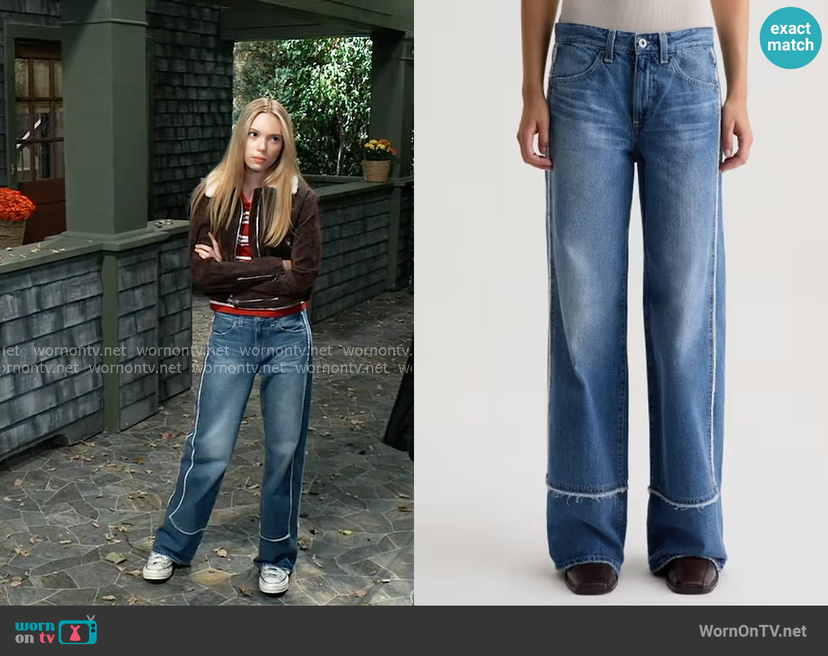 AG Adria Paneled Jeans in Socialite worn by Charlotte Cassadine (Bluesy Burke) on General Hospital